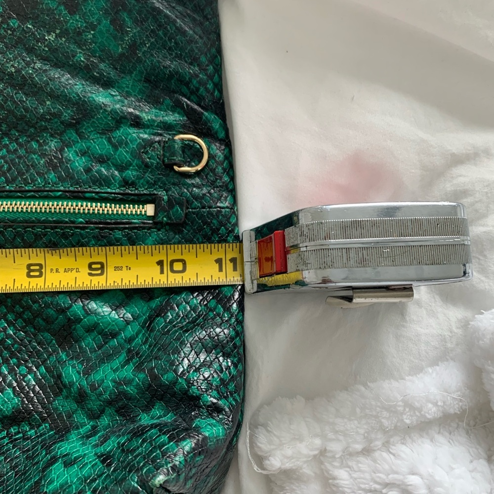 Michael Kors Emerald Snakeskin Clutch - Picture 14 of 14